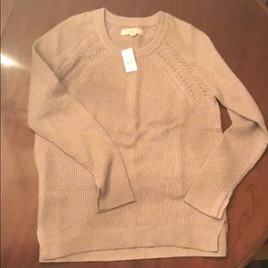 Beige Loft sweater with tags